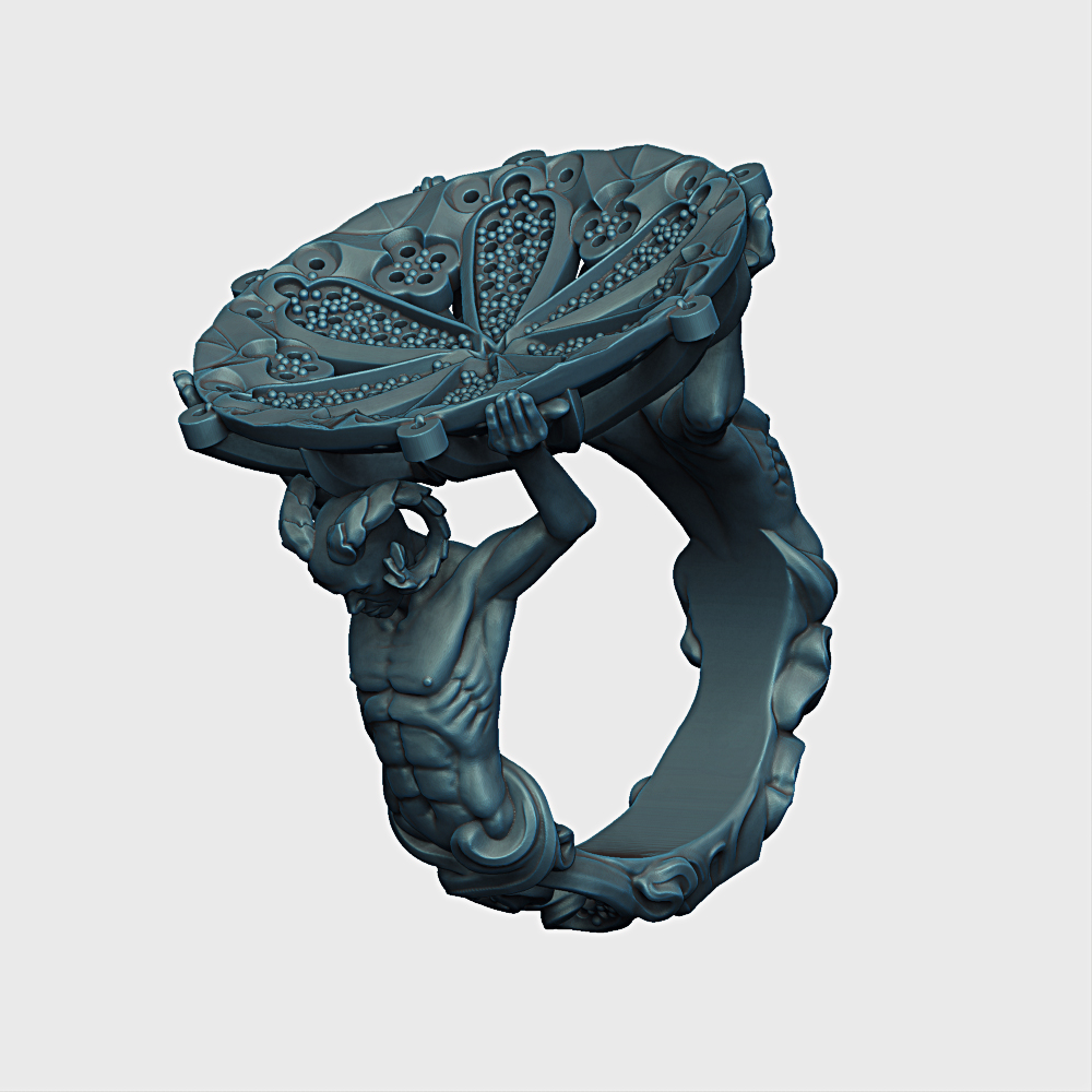 ZBrush Model of Homage Ring by Anton Angheluta