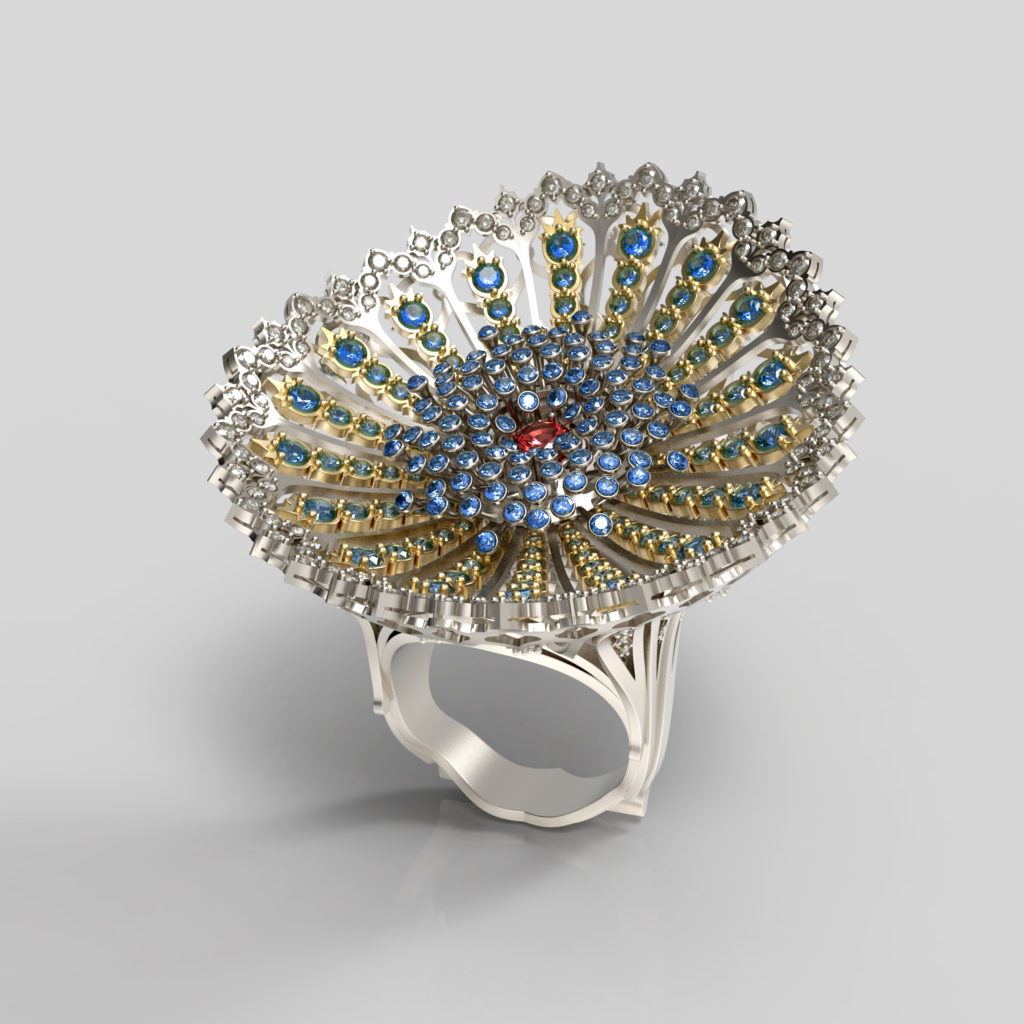 Ice Lotus Ring by Ziming Hao of China
