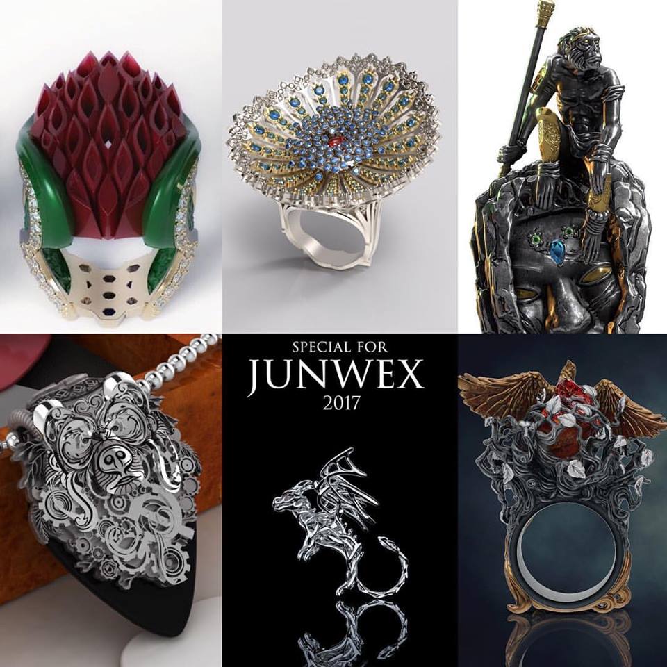 Finalists for Best Jewelry Design Competition at JUNWEX Moscow 2017 ...
