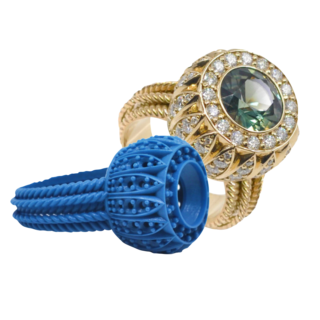 LV Earrings with keys and lock 3D model 3D printable